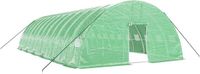 vidaXL Tuinkas met stalen frame 72 m² 12x6x2,85 m groen