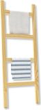 [en.casa] Handdoekrek Luumäki 120x47x2 cm houtkleurig