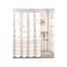 MSV Douchegordijn Polyester Roze, Wit 180x200cm