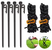 Robuuste tentriemen met spanlijnen, 30 cm, set van 4