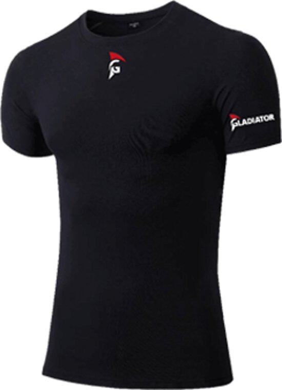 Gladiator Compressie shirt Heren Leverbaar in Zwart en Wit