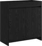 vidaXL Badkamer Onder Wasbak Kast Zwart eiken 78,5 x 37,5 x 81 cm