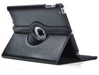 ABC-LED Lederen case draaibare cover iPad Air - Zwart