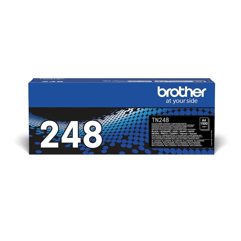Brother TN-248BK Zwart Toner | Origineel | 1000 Pagina's