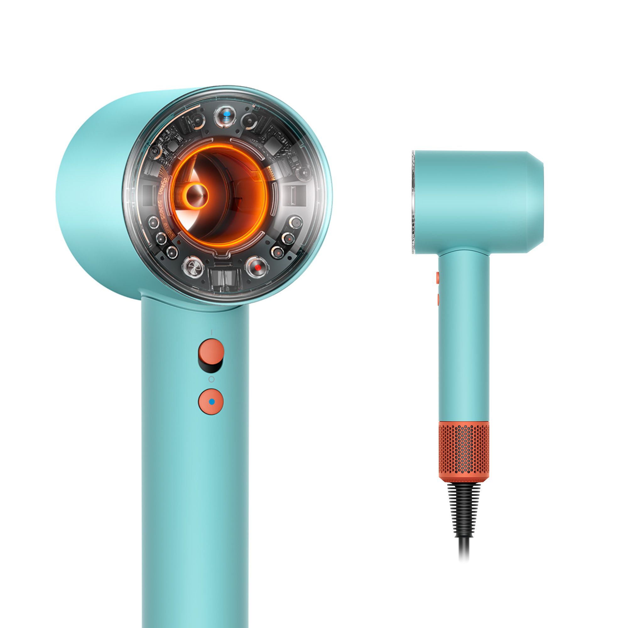 Dyson Supersonic Nural Haardroger - Blauw/Oranje - 1600W