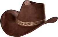 Wilbers & Wilbers Cowboyhoed bruin (met band)