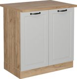 Vicco R-Line Wastafelkast – 80 cm, WB Eik Wit Landhuis