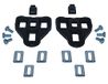cyclingcolors Fietswig, compatibel met Look Delta, zwart, 0° wiggen, straatschoenen, hardlopen, MTB, automatisch