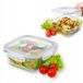 Altom Design Fresh Récipient alimentaire en verre 1,1L - Hermétique et résistant au micro-ondes
