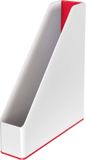 Leitz WOW Tijdschriftencassette - Rood/Wit