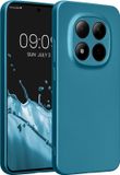 kwmobile metallic telefoonhoesje van TPU - geschikt voor Xiaomi Redmi Note 15 Pro 5G - Metallic carabisch blauw