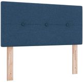 vidaXL - LED Hoofdbord met LED-stripverlichting - Blauw - 100 cm - Stof