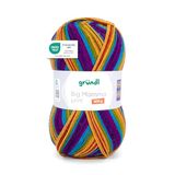 Gründl Wol Big Mamma Print XXL 1 x 400 g, maïsgeel-magenta