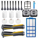 Shark Pièces de rechange pour Shark IQ R101AE RV1001AE IQ R101 RV1001 RV1005AE RV1010AE RV1012AE RV2001AE Aspirateur robot, Kit d'accessoires Brosse principale et Filtres et Brosses latérales)