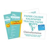 Clairefontaine 196853AMZC - Set van 2 pakken Superieur Calqueerpapier 15 vellen (12 + 3 gratis) 21x29,7 cm 70/75g