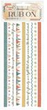 Stamperia - Family Rub-On 8,33x2,36 Inch Stripes (DFLRB219)