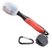 Brosse de nettoyage pour club de golf double face - Poignée ergonomique rouge