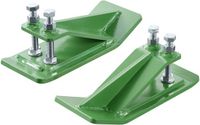 VEVOR Tractorbakbeschermers, 2 Stuks Bakrandbeschermers, Antislipvoorziening met Dubbele Zeskantmoeren en -Bouten, voor Sneeuwruimen, Bladruimen en Grindstrooien (Groen)