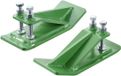 VEVOR Tractorbakbeschermers, 2 Stuks Bakrandbeschermers, Antislipvoorziening met Dubbele Zeskantmoeren en -Bouten, voor Sneeuwruimen, Bladruimen en Grindstrooien (Groen)