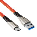 Allteq ALTQ-UC-1020-R-2 USB-kabel USB 3.2 Gen 1 (3.1 Gen 1) 2 m USB C naar USB A Rood