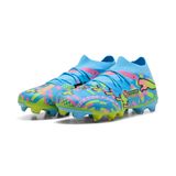 PUMA FUTURE 9 MATCH ADVANCED LEVEL FG/AG voetbalschoenen, Blauw/Roze/Wit, Maat 40,5