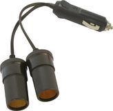 Carpoint 2-weg Aanstekerdoos 12V - 10A Zwart