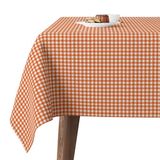 Martina Home Petit Vichy tafelkleed, TEFLONIERT, Orange, 240 x 140 cm