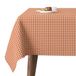 Martina Home Petit Vichy tafelkleed, TEFLONIERT, Orange, 240 x 140 cm