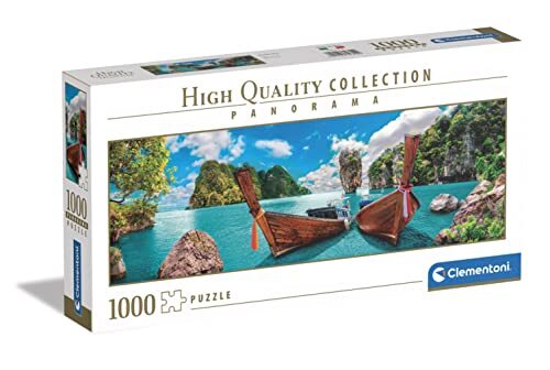 Clementoni Collection-Phuket Bay-1000 Made in Italy, 1000 stukjes puzzel landschappen, plezier voor volwassenen, meerkleurig, medium, 39642