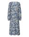 Kaffe Jurk 'Dahlia' duifblauw / zwart / wit