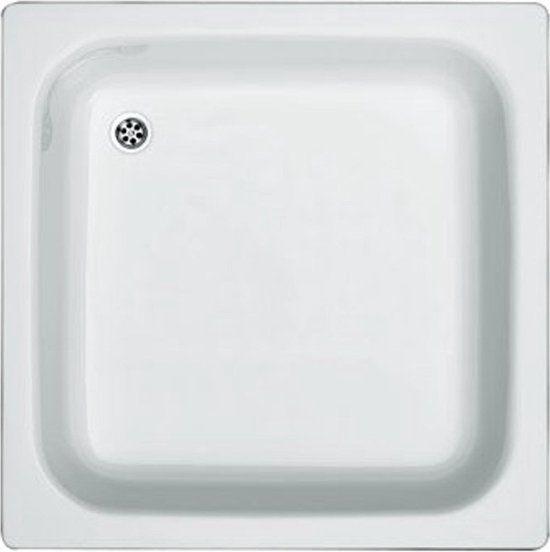 Plieger Brussel Douchebak - Vierkant - 90x90x14 cm - Wit - Metaal - 20 jaar garantie