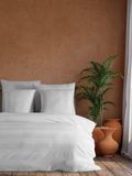Nuit Des Rêves Double Quilt Cover Set (200 x 200 cm), Wit, 70% katoen/30% polyester | 2 kussenslopen (80 x 80 cm) | Machine wasbaar, elegante knoopsluiting