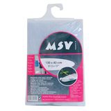 MSV Gewatteerde vilten hoes, 130 x 43 cm, wit