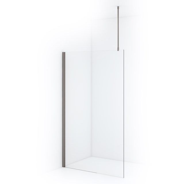 Maxaro Inloopdouche Diamond 110cm 8mm Helder Veiligheidsglas Geborsteld RVS