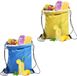 BEIIEB Sac isotherme avec cordon de serrage, étanche, pliable, sac isotherme en aluminium, mini sac à lunch pour le travail, l'école, les voyages (bleu ciel, jaune)