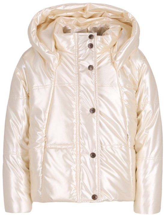 Like Flo Meisjes Jas - Maat 104 - Puffer - Champagne