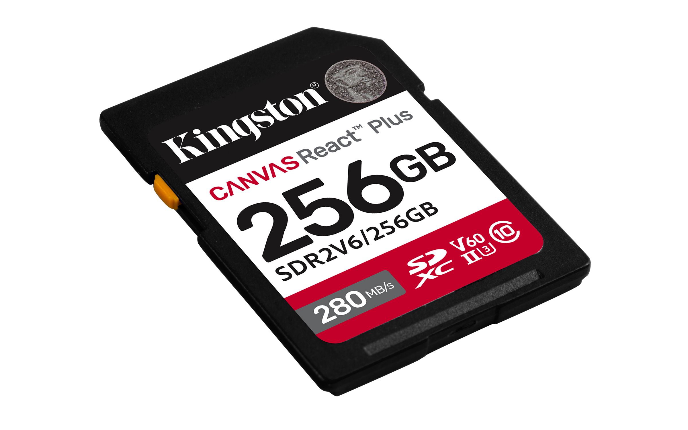Kingston Technology Kingston Canvas React Plus 256GB SDXC UHS-II V60 Memory Card