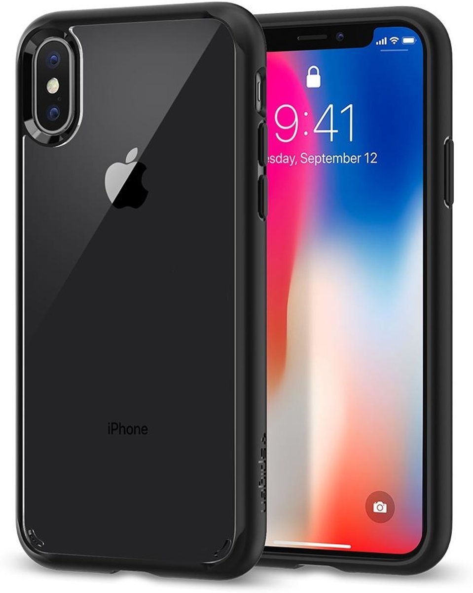 Spigen Ultra Hybrid Case Matt Black Apple iPhone X