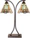 Lumilamp Tiffany Tafellamp 48x19x57 cm Bruin Glas