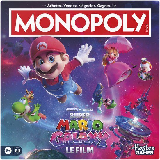 Monopoly Super Mario Galaxy Movie Editie Bordspel Franstalig