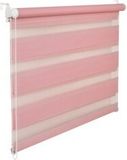 Double roller blind, Duorollo, 120 cm wide, 150 cm long, pink, including cord control, window roller blind, clamp roller blind, blind