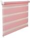 Double roller blind, Duorollo, 120 cm wide, 150 cm long, pink, including cord control, window roller blind, clamp roller blind, blind