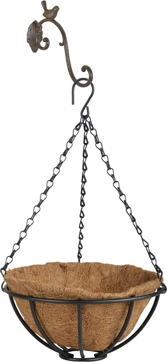 Esschert Design Hanging basket 25 cm - Complete hangmand set - gietijzer