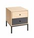HAKU Consoletafel, antraciet, eiken, zwart, MDF, metaal, afmetingen: B 40 x H 50 x D 45 cm, stijl: modern