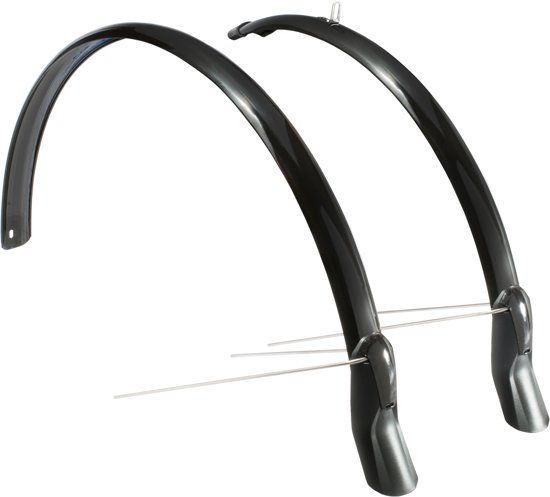 EuroFender Spatborden 28" 51mm Scatto zwart met stang