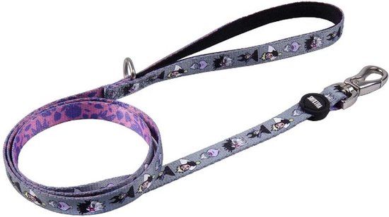 1691 Disney Villains Hondenriem - Grijs - Maat M - Standaard Riem