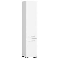 AKORD Furniture Factory AKORD Badkamerkast - Wit - 2 Deuren - 5 Schappen - 30x30x140cm
