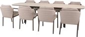 4 Seasons Outdoor Manolo Barolo uitschuifbare dining tuinset 230-290xH75 cm 9 delig keramiek terre