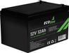 EcoLine AGM 12V 12AH 12000mAh VRLA Batterie - Cycle profond