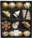 Decoris Kersthangers - 25x - goud/wit - onbreekbaar - Kerstboomversiering kunststof